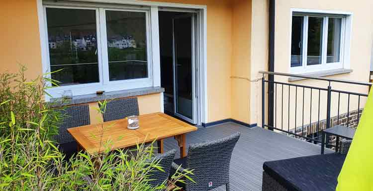 Ferienwohnung mieten Zell Mosel mit Balkon