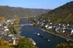 Cochem Mosel - Blick von der Burg auf Cochem Stadt